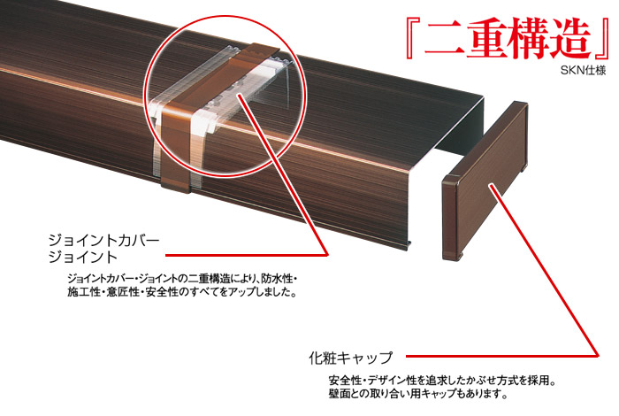 アルミ笠木「サンカサ」